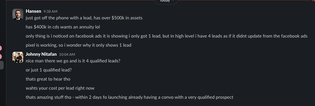 Client win